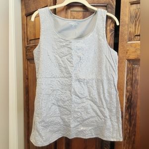Coldwater Creek sequin tank Size 10-12 medium